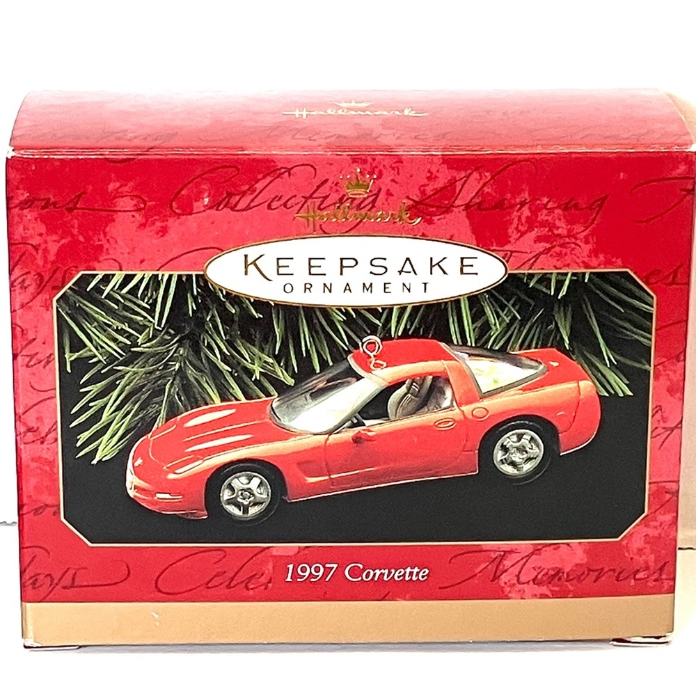 Hallmark 1997 Red Corvette Ornament Chevrolet Used
